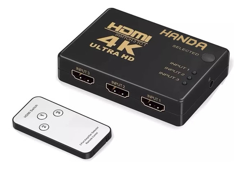 Switch Hdmi 1 A 3 Hdmi Con Control Remoto Entrada P/fuente 