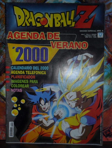 Coleccionistas Unica Agenda De Verano Dragon Ball Z 2000