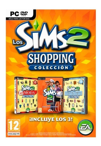 Los Sims 2 Shopping 3 Expansiones Juego Pc Fisico Original