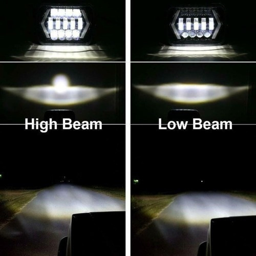 Farol Led 5x7 6x7 Hilux Cherokee Wrangler Chevrolet S10 D21