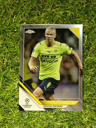 Cv Erling Haaland 2022 Topps Chrome Uefa Borussia Dortmund 