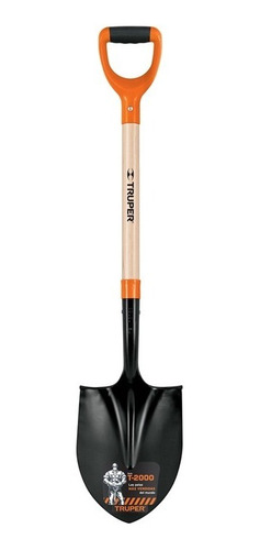 Imagen 1 de 9 de Pala Corazon Truper 21 Cm Ancho T-2000 Con Cabo 103 Cm 17160