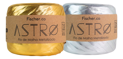 Kit Fio De Malha Metalizado 15mm Astro Fischer 80m 6 Unid