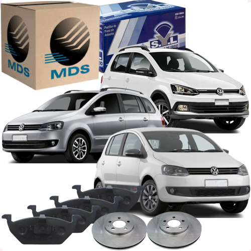 Kit Disco Pastilha Freio Fox Crossfox Spacefox 2010 A 2021