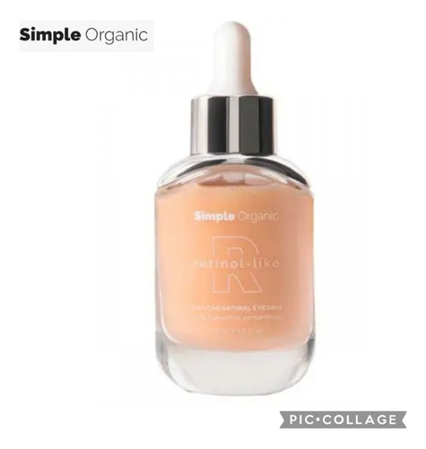 Sérum Antiacne E Antioleosidade Simple Organic Retinol Like Todo Tipo De Pele