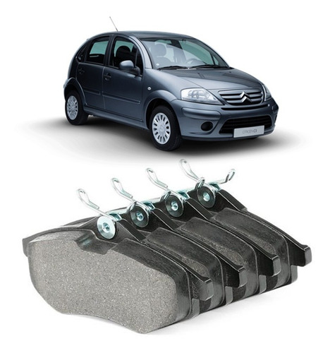 Pastilha De Freio Dianteira Citroen C3 1.4 8v 2003 A 2012