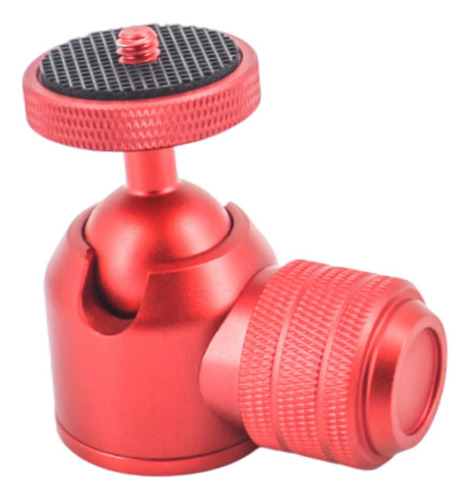 Cabeza De Trípode Panorámico Con Adaptador De 1/4 Rojo