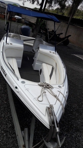 Imagem 4 de 15 de Real 20 Pés Ano 2000 Com Yamaha 115hp 2t V4 Virtual Nautica
