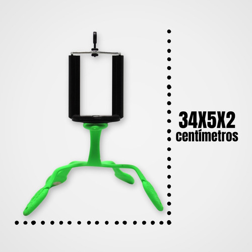 Suporte Tripé Flexível Para Celular Gekko Pod Iphone Lg