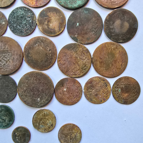 32 Moedas De Cobre Brasil Colônia E Império Xl Réis 80 Réis (Usado)