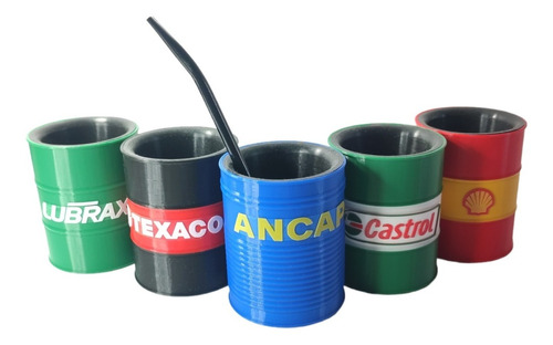 Mate Tambor Tanque Aceite Castrol Lubrax Ancap Texaco Etc.