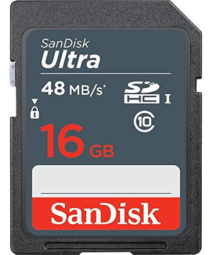 Sandisk 16 Gb Sd Hc Clase 10 Ultra Tarjeta De Memoria Flash 