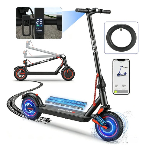 OIMOTOO ES8085 Patinete Elétrico Premium 500w Pneu Aderente 10 polegadas Velocidade Máxima 40km/h Motorizado Até 30km De Autonomia