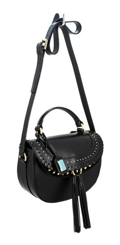 Imagem 4 de 7 de Bolsa Couro Transversal C/ Franja Shoulder Carrano 800457