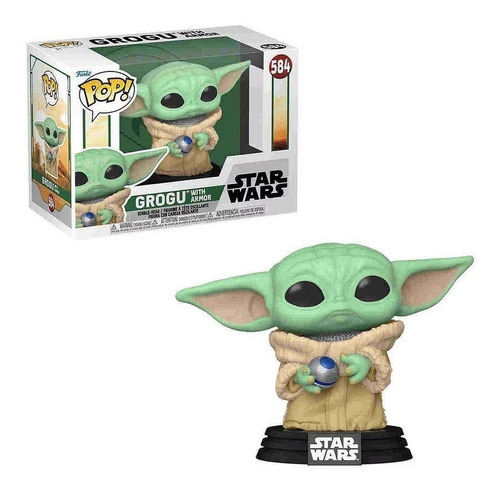 Pop! Funko Baby Yoda W/ Armor #584 | Star Wars Mandalorian