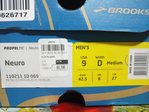 Zapatillas Brooks Neuro Bk1100 Nuevas 42.5 Euro/9us/27 Cms.