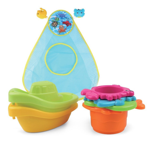 Imagen 1 de 2 de Juguete Para El Agua Bebe Baño Bañadera Bolsa De Juego Barco
