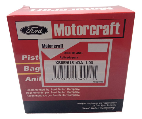 Anillo Fiesta Balita Power Max Move Ecosport Ka 1.6 1.00-040