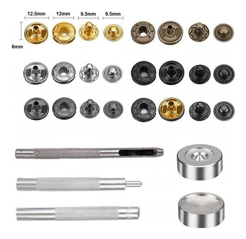 1set Kit De Fecho De Encaixe, Roupas Botões De Pressão