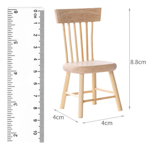 2 Casa De Muñecas A Escala 1/12, Modelo De Silla Opción 5
