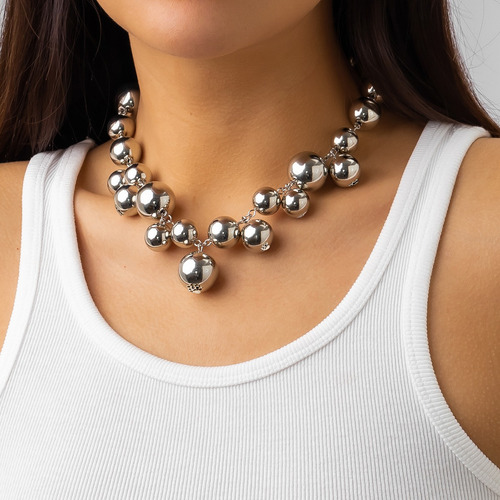 Collar De Cadena Vintage Con Perlas De Imitación Para Mujer