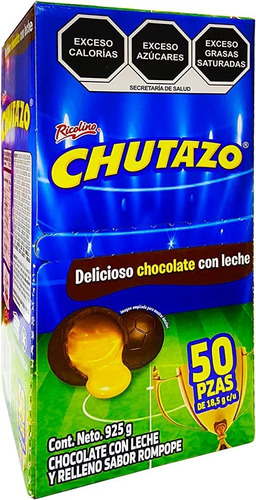 Chutazo Chocolate Con Leche Relleno De Caramelo 50pzs 925g