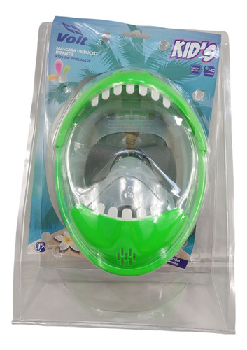 Mascara De Buceo Completa Voit Kid  Reptil 