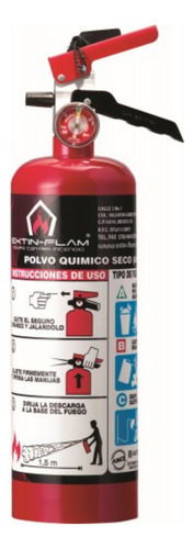 Extintor P. Q. S. 2 Kg Extin-flam Con Soporte Y Señalamiento