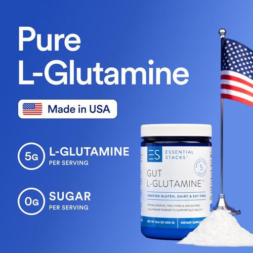 Essential Stacks Polvo De L-glutamina Intestinal Sin Glute