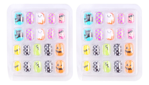 Calcomanías Para Uñas Infantiles Con Temática De Halloween,