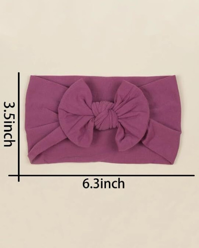 Laços De Bebê Macio Faixinha Turbante Slim Infantil Kit C/5