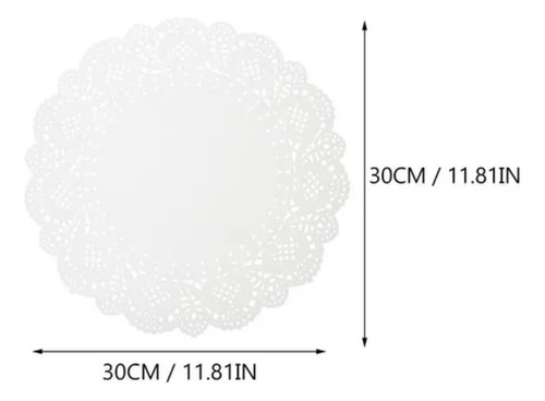 Mantel Individual Desechable Redondo De Papel, 140 Hojas, Co
