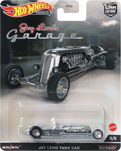 Carro-tanque de garagem Hot Wheels Premium Jay Leno, cor plateado