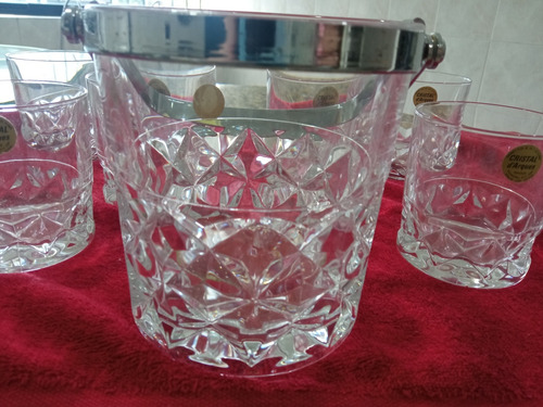 Imagen 3 de 4 de Juego De Vasos De Whisky Con Hielera.