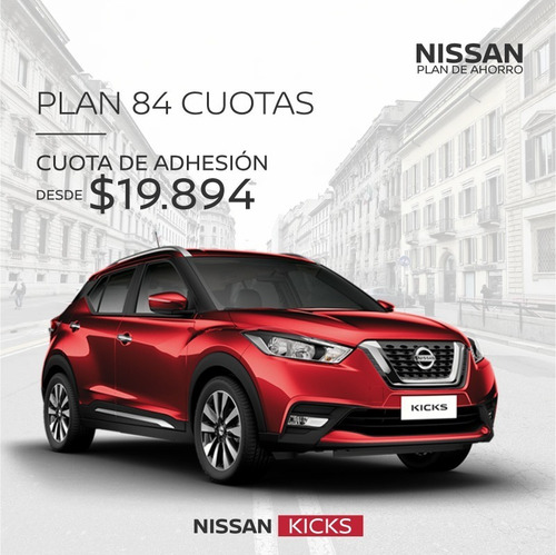 Nissan Kicks Sense 0km Plan De Ahorro - Cuotas Sin Interés