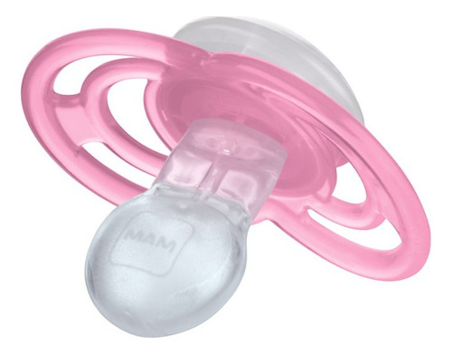 Chupeta Mam Perfect 2 Unidade Rosa Menina Estojo Prático 16+