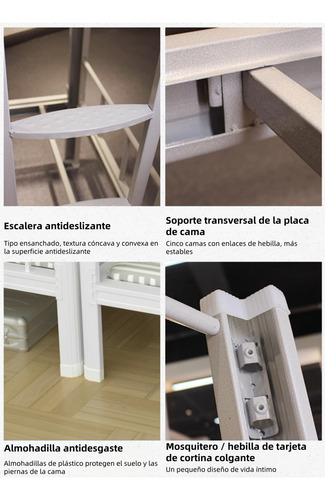 Itera Para Colchones Individual - Modelo Valki Color Gris Blanco
