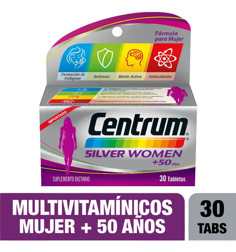 Centrum Silver Women +50 X 30 Tabletas