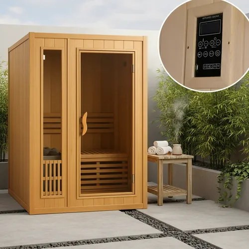 洋楽 DISRUPT/SAUNA Split LP Sauna Vapor Seca Residencial Portátil Compacta Relaxamento