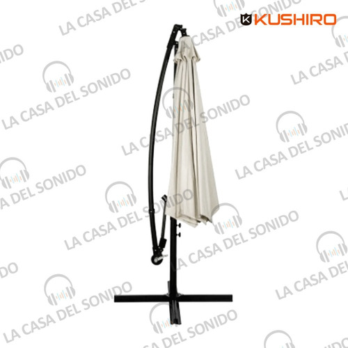 Sombrilla Colgante 3 Metros Grande Altura Regulable Cuo