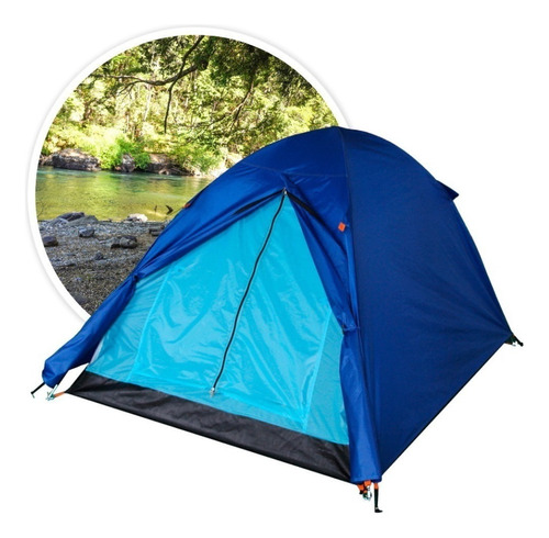 Carpa 2 Personas Coral Pro C/ Cubretecho Mosquitero Broksol