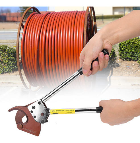 A Cortador Manual De Cables Con Trinquete Industrial De