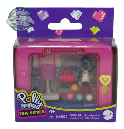 Polly Pocket Tiny Games Basketball Juego De Destreza Mattel 