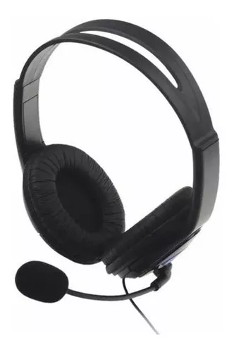 Auricular Gamer Playstation 4 Ps4 C/ Microfono Premium Negro