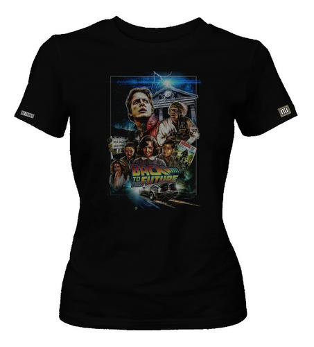 Camiseta Estampada Back To The Future Poster Cool Mujer Dbo