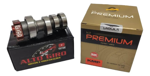 Pistão 4mm Kmp Premium + Comando 6.4/6.2 P/titan/bros 150