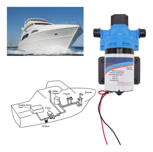 Bomba De Agua Rv G1/2, Rosca Externa, 12 V, Rociador De Gran