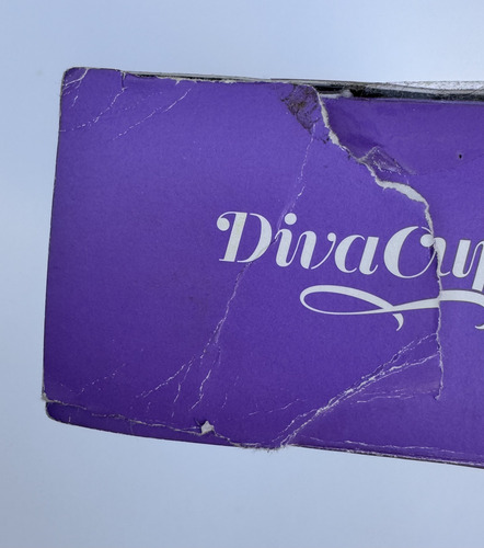 Copa Menstrual Diva Cup Importada - Caja Rota Transparente 2