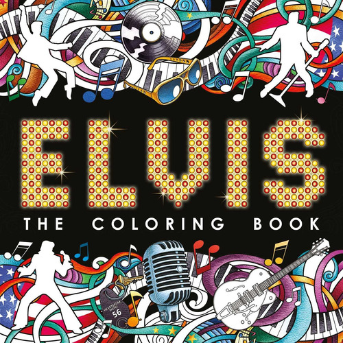 Elvis Libro D Colorear Original Rock Presley Monroe Beatles