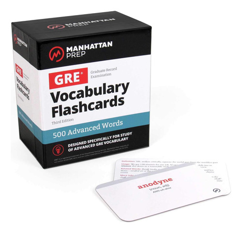 Libro: 500 Advanced Words: Gre Vocabulary Flashcards Prep